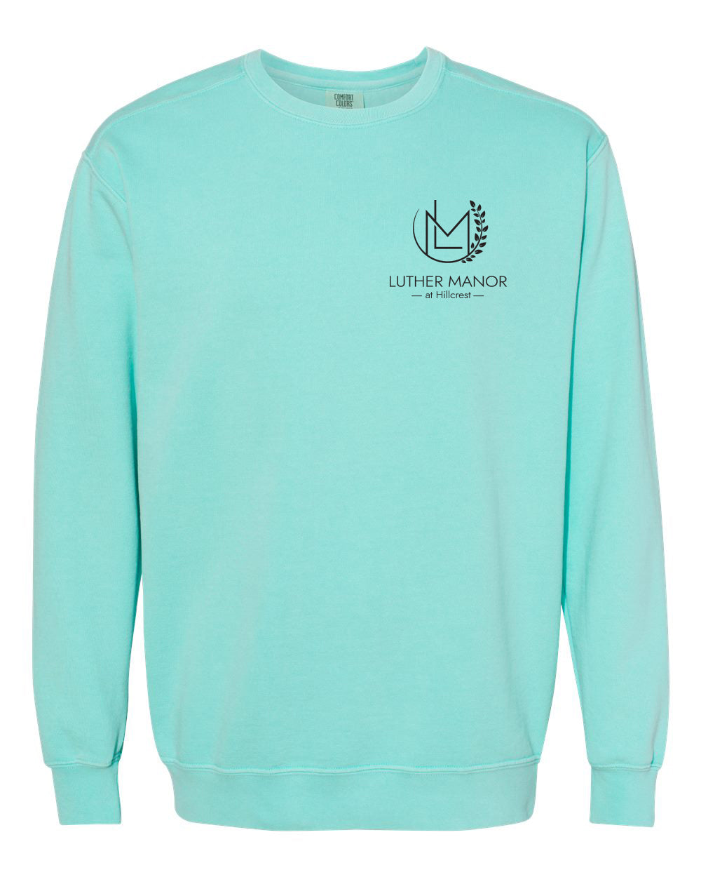 1566- LUTHER MANOR Unisex Garment-Dyed Crewneck Sweatshirt