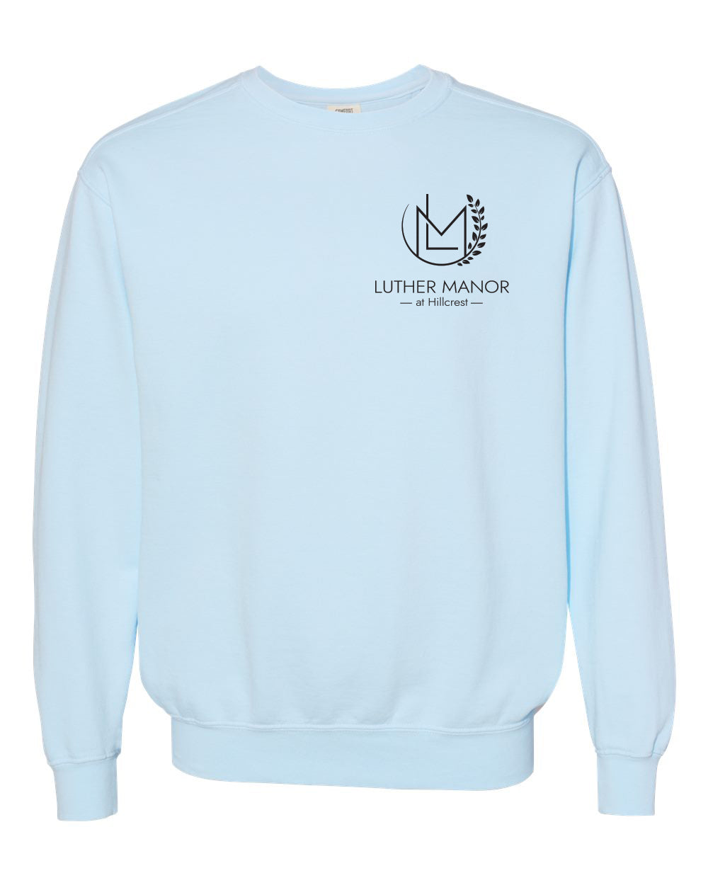 1566- LUTHER MANOR Unisex Garment-Dyed Crewneck Sweatshirt