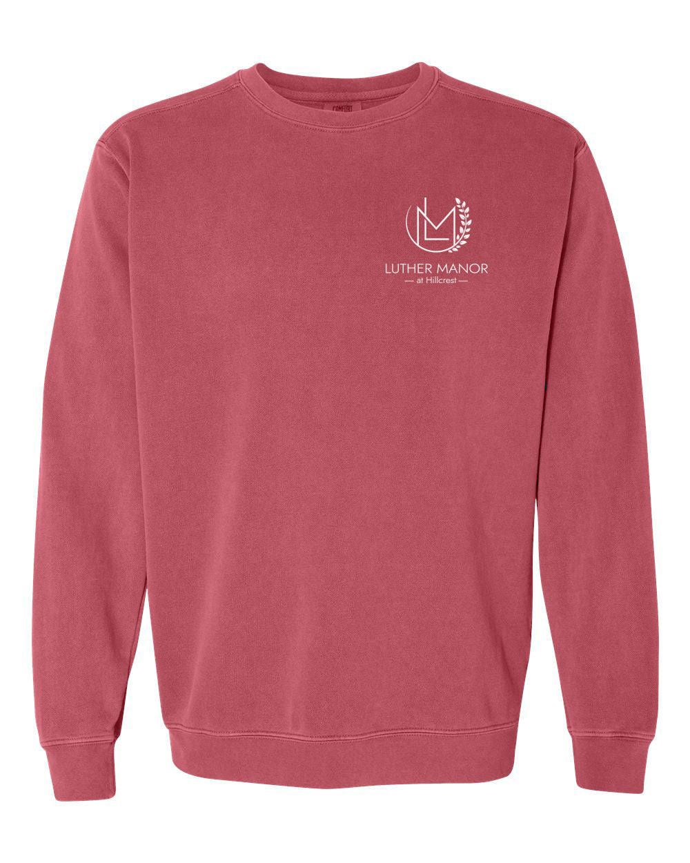 1566- LUTHER MANOR Unisex Garment-Dyed Crewneck Sweatshirt