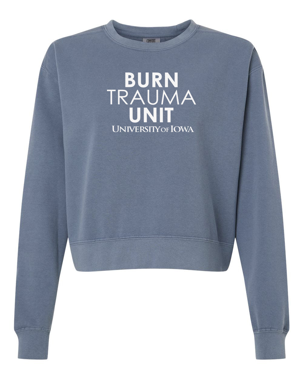 1566L- U OF I BURN UNIT Women's Mid-Length Crewneck Sweatshirt