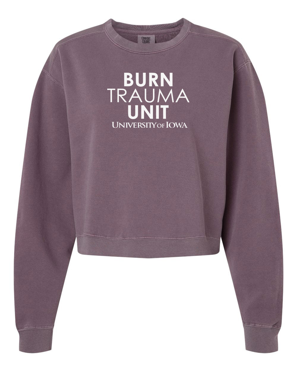 1566L- U OF I BURN UNIT Women's Mid-Length Crewneck Sweatshirt