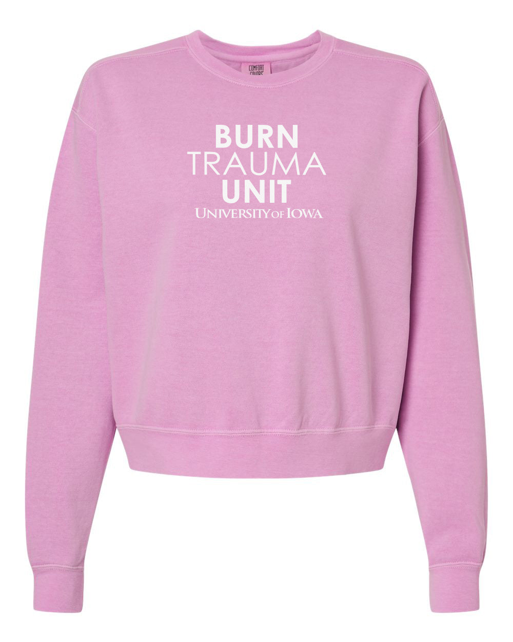 1566L- U OF I BURN UNIT Women's Mid-Length Crewneck Sweatshirt