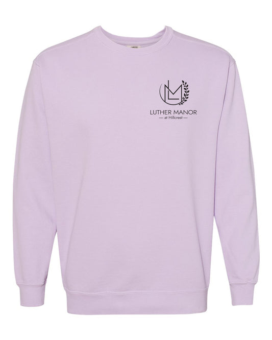 1566- LUTHER MANOR Unisex Garment-Dyed Crewneck Sweatshirt