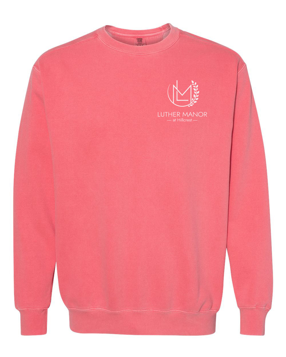 1566- LUTHER MANOR Unisex Garment-Dyed Crewneck Sweatshirt