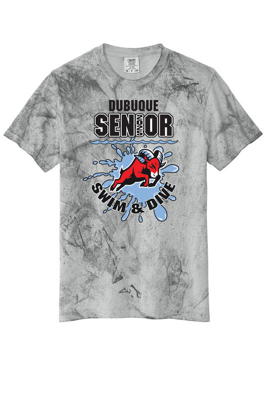 1745- DBQ SENIOR SWIM  Heavyweight Color Blast Tee