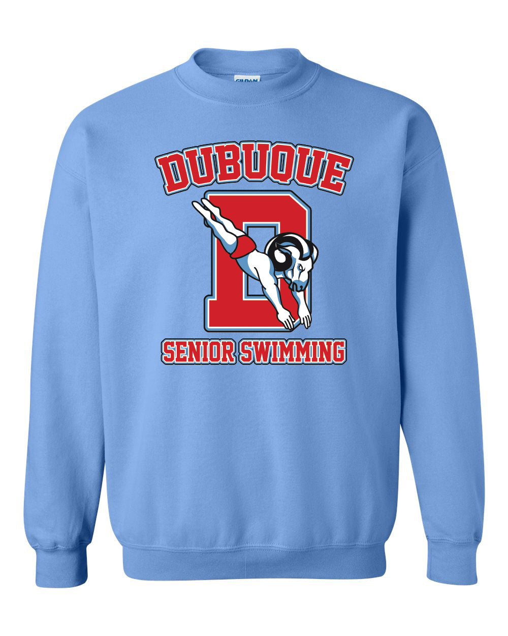 18000- DBQ SENIOR MEN'S SWIM Gildan - Heavy Blend™ Crewneck Sweatshirt