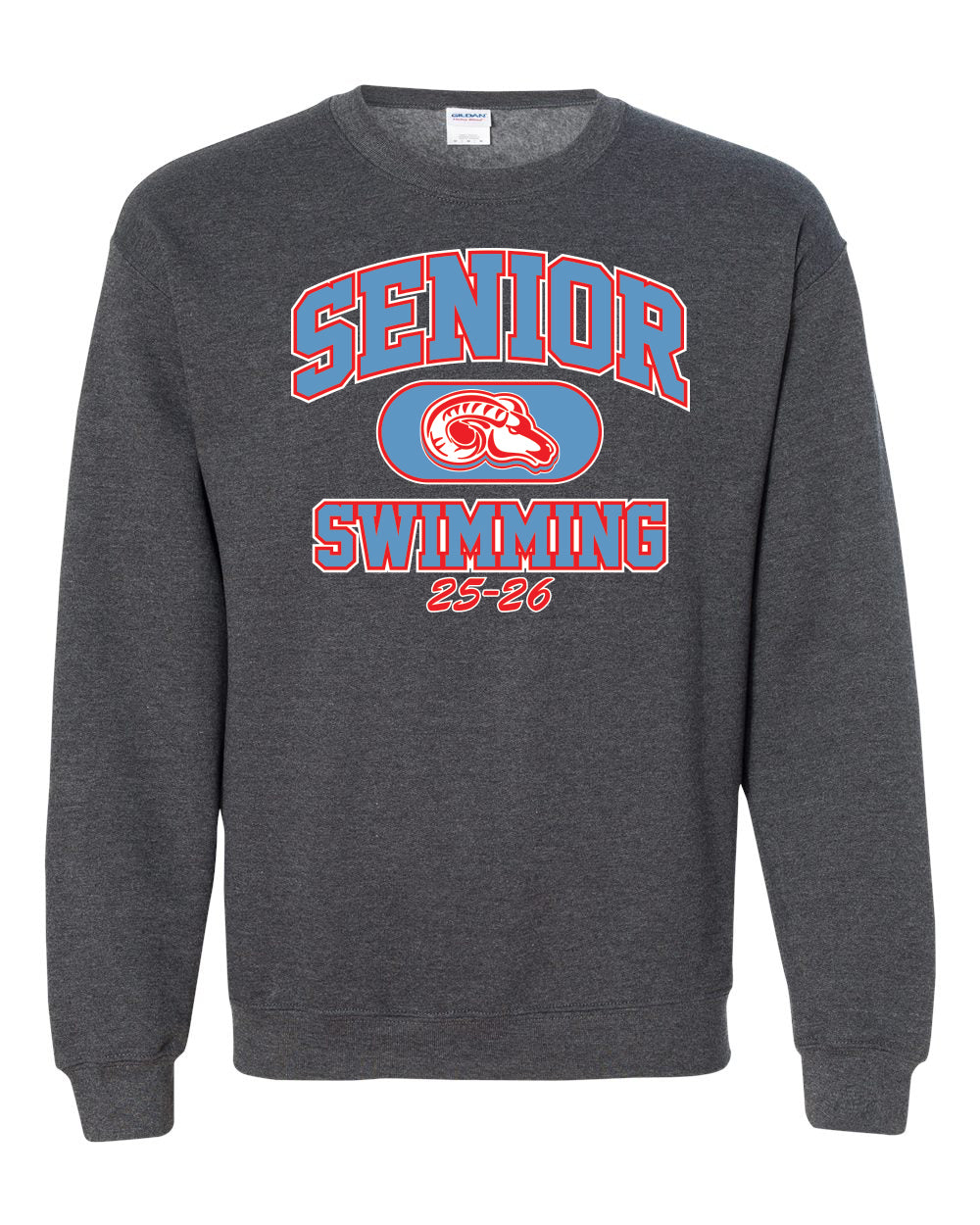 18000- DBQ SENIOR MEN'S SWIM Gildan - Heavy Blend™ Crewneck Sweatshirt