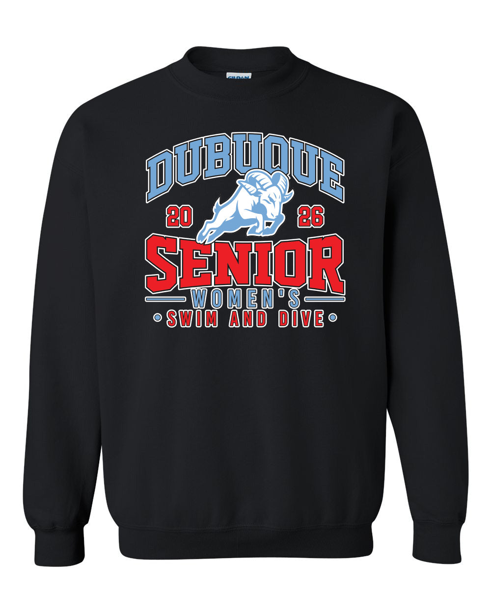 18000- DBQ SENIOR SWIM Crewneck Sweatshirt