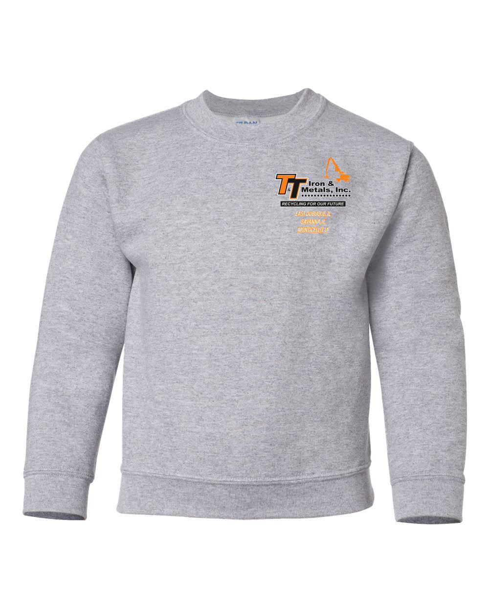 18000B - T&T IRON Gildan - Heavy Blend™ Youth Sweatshirt
