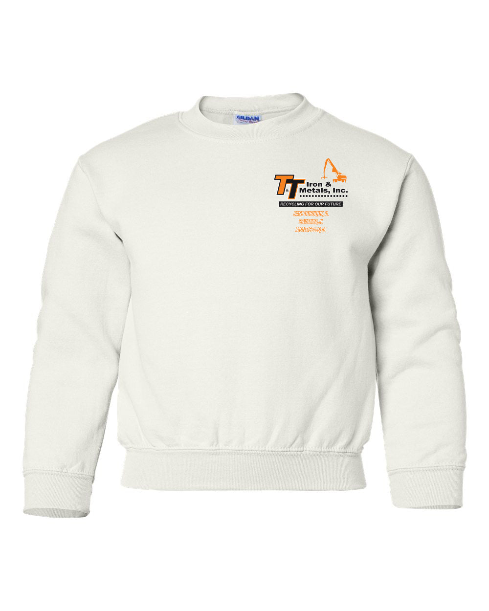 18000B - T&T IRON Gildan - Heavy Blend™ Youth Sweatshirt