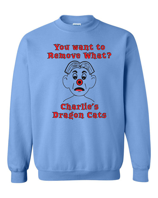 18000- CHARLIES DRAGON CATS Unisex Crewneck Sweatshirt