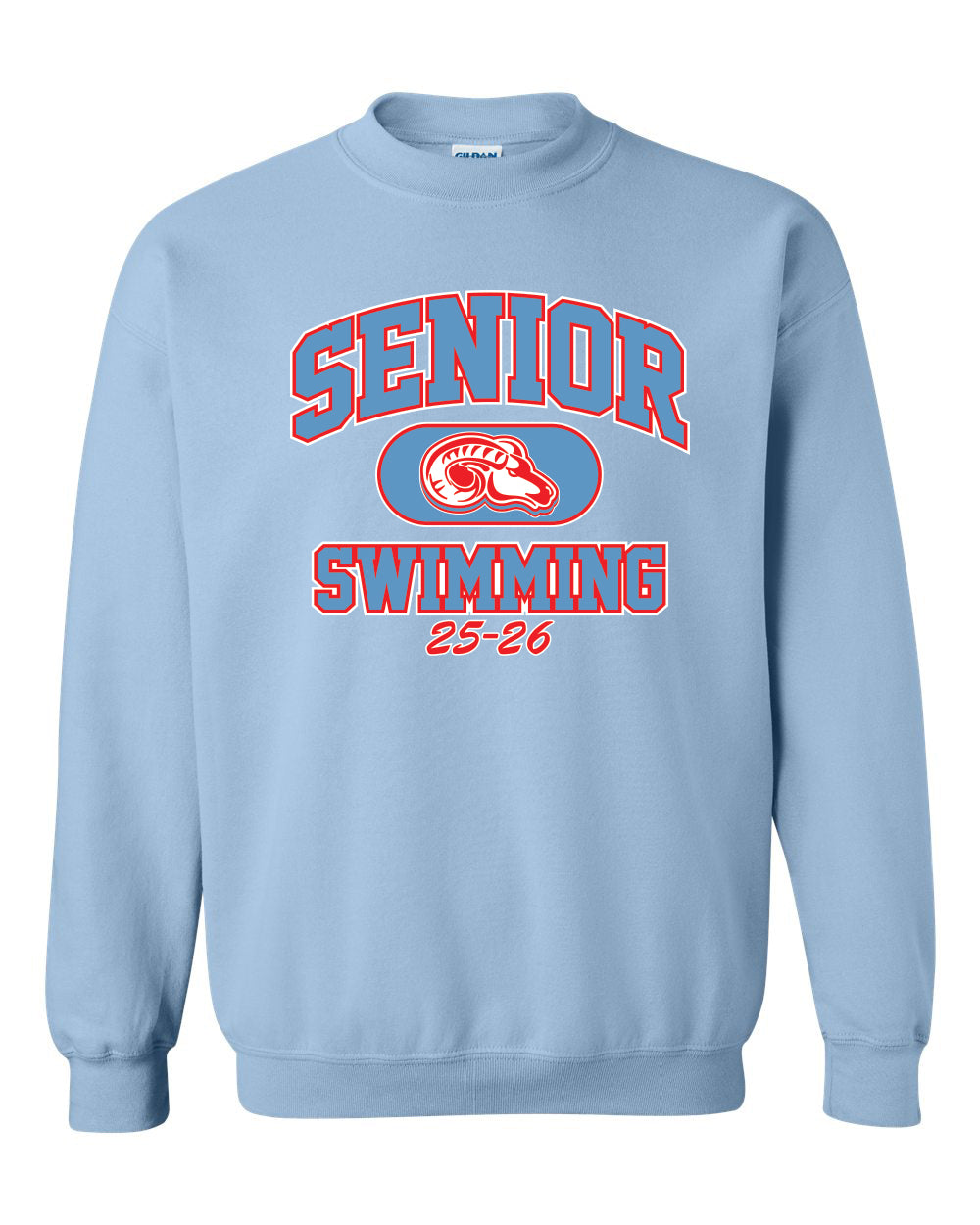18000- DBQ SENIOR MEN'S SWIM Gildan - Heavy Blend™ Crewneck Sweatshirt