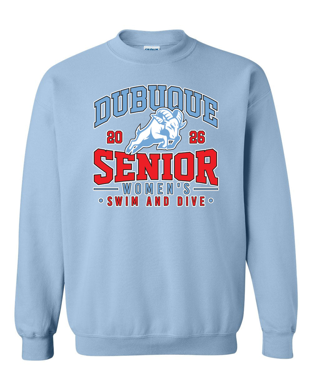 18000- DBQ SENIOR SWIM Crewneck Sweatshirt