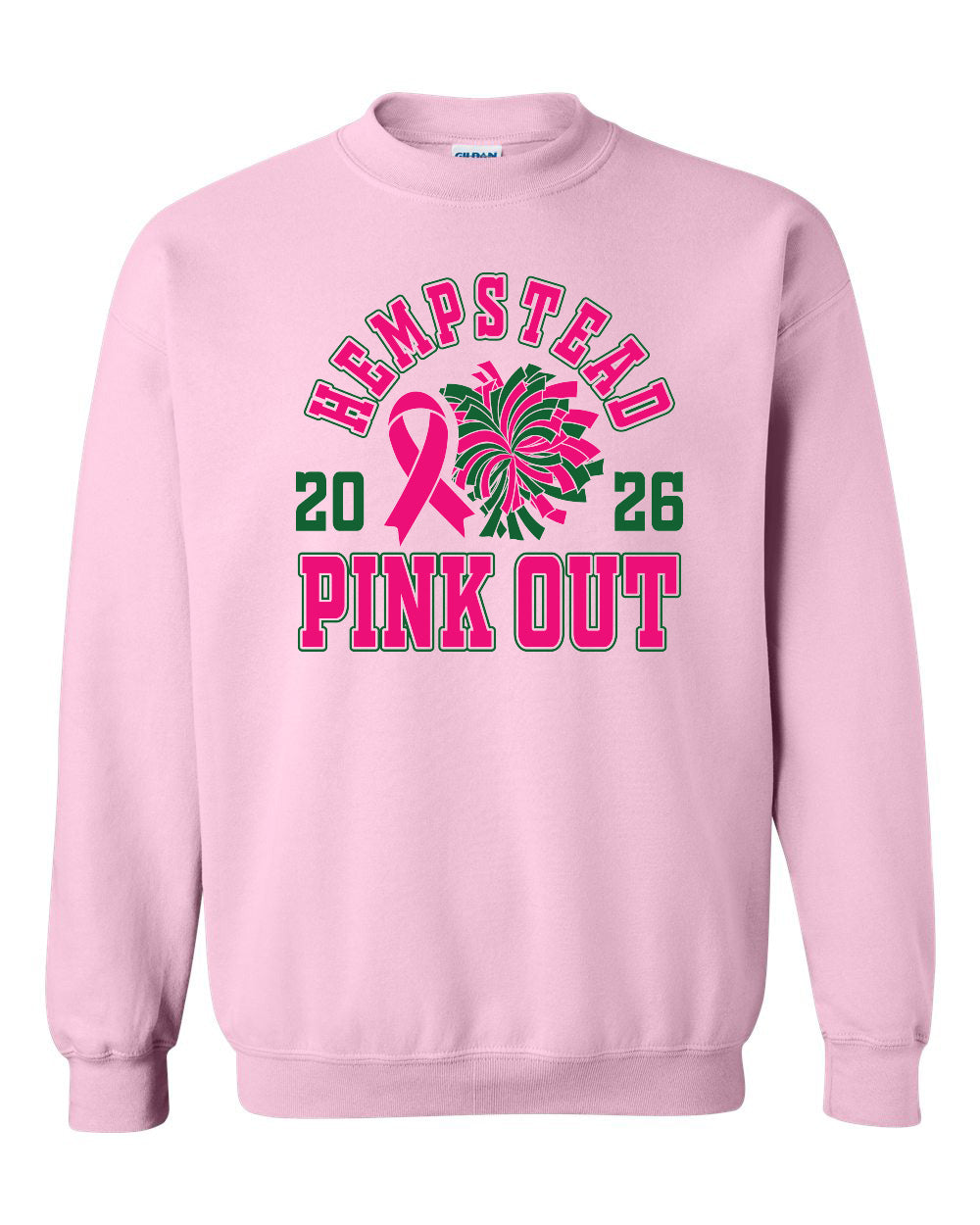 18000- HEMPSTEAD PINKOUT Crewneck Sweatshirt