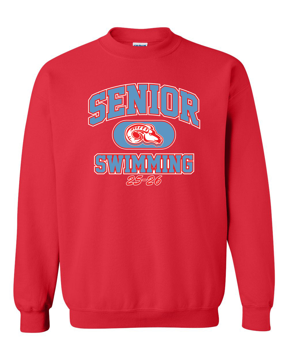 18000- DBQ SENIOR MEN'S SWIM Gildan - Heavy Blend™ Crewneck Sweatshirt