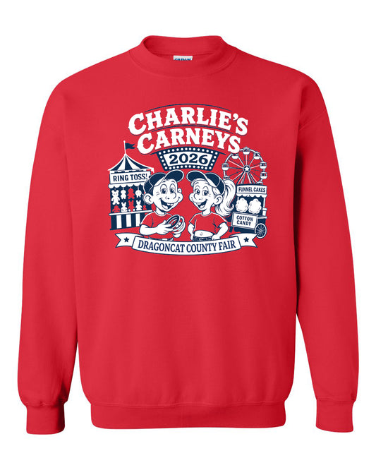 18000- CHARLIES DRAGON CATS Unisex Crewneck Sweatshirt