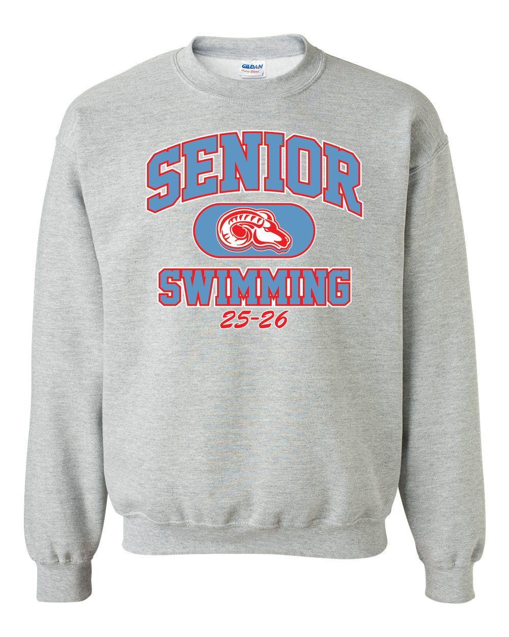 18000- DBQ SENIOR MEN'S SWIM Gildan - Heavy Blend™ Crewneck Sweatshirt
