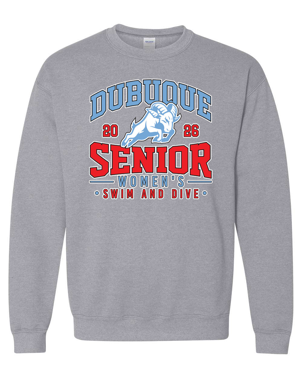 18000- DBQ SENIOR SWIM Crewneck Sweatshirt