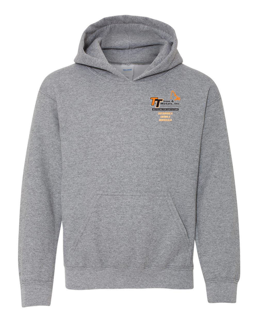 18500B - T&T Gildan - Heavy Blend™ Youth Hooded Sweatshirt