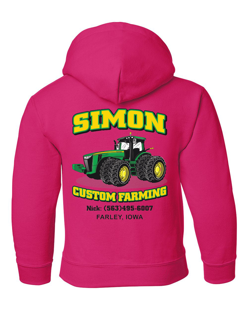 18500B- SIMON CUSTOM FARMING Heavy Blend™ Youth Hooded Sweatshirt