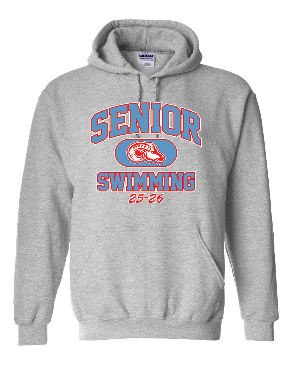 18500- DBQ SENIOR MEN'S SWIM Gildan - Heavy Blend™ Hooded Sweatshirt