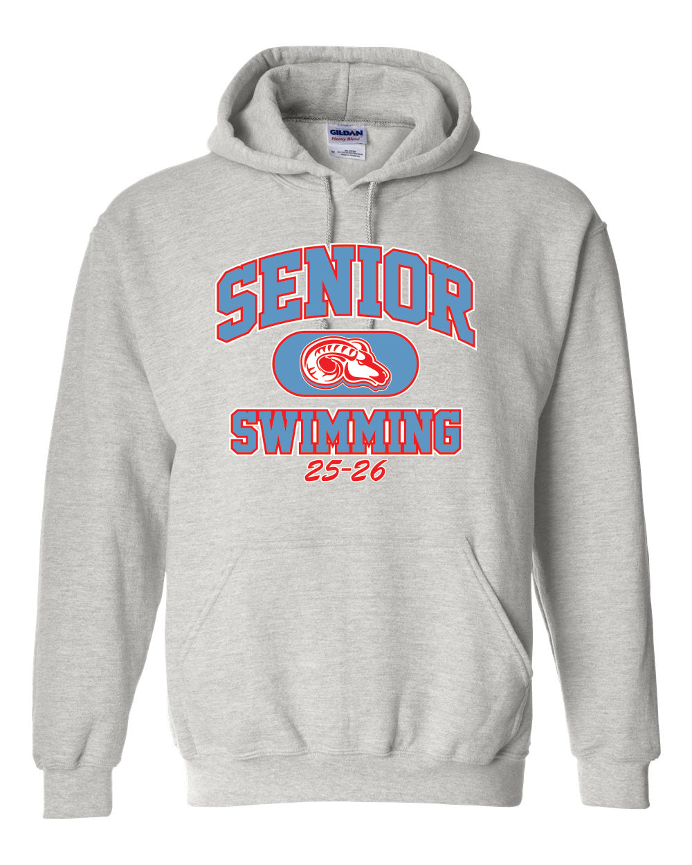 18500- DBQ SENIOR MEN'S SWIM Gildan - Heavy Blend™ Hooded Sweatshirt