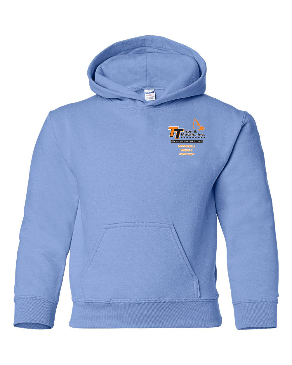 18500B - T&T Iron & Metals Gildan - Heavy Blend™ Youth Hooded Sweatshirt