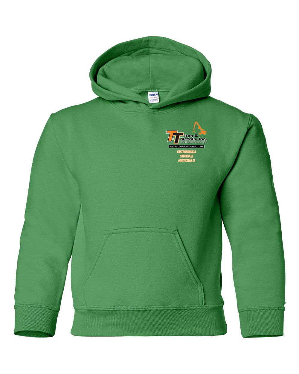 18500B - T&T Iron & Metals Gildan - Heavy Blend™ Youth Hooded Sweatshirt
