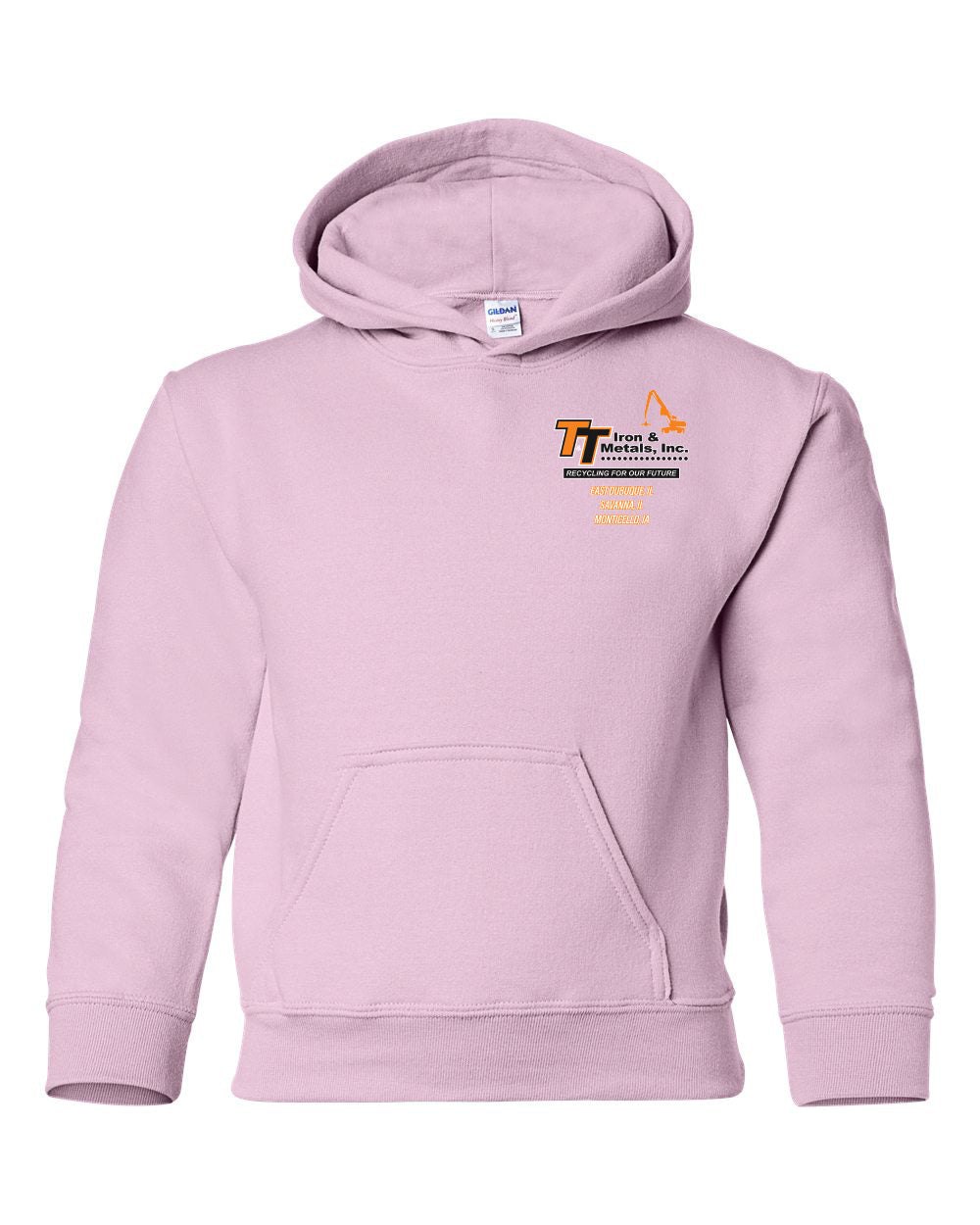 18500B - T&T Iron & Metals Gildan - Heavy Blend™ Youth Hooded Sweatshirt