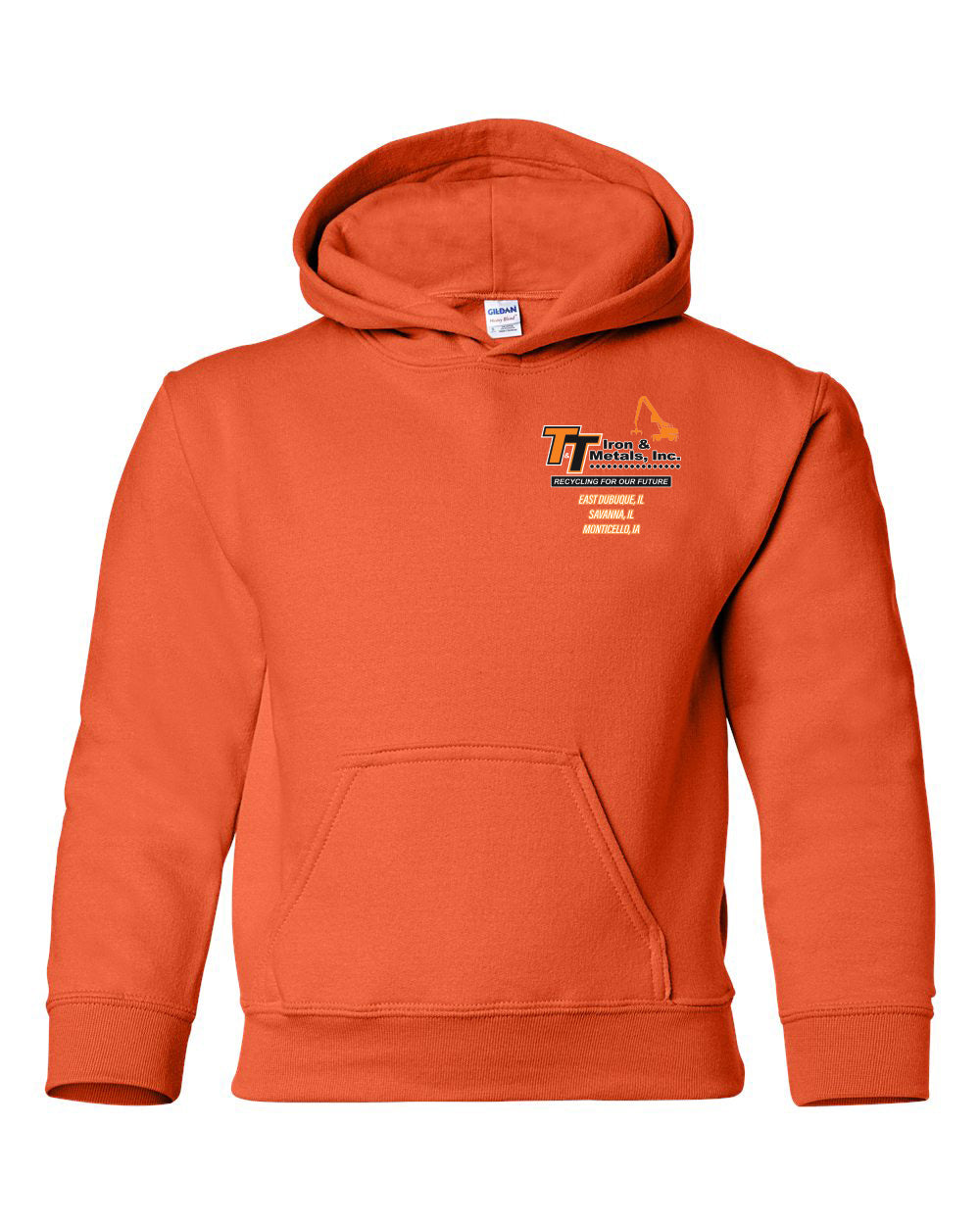 18500B - T&T Iron & Metals Gildan - Heavy Blend™ Youth Hooded Sweatshirt