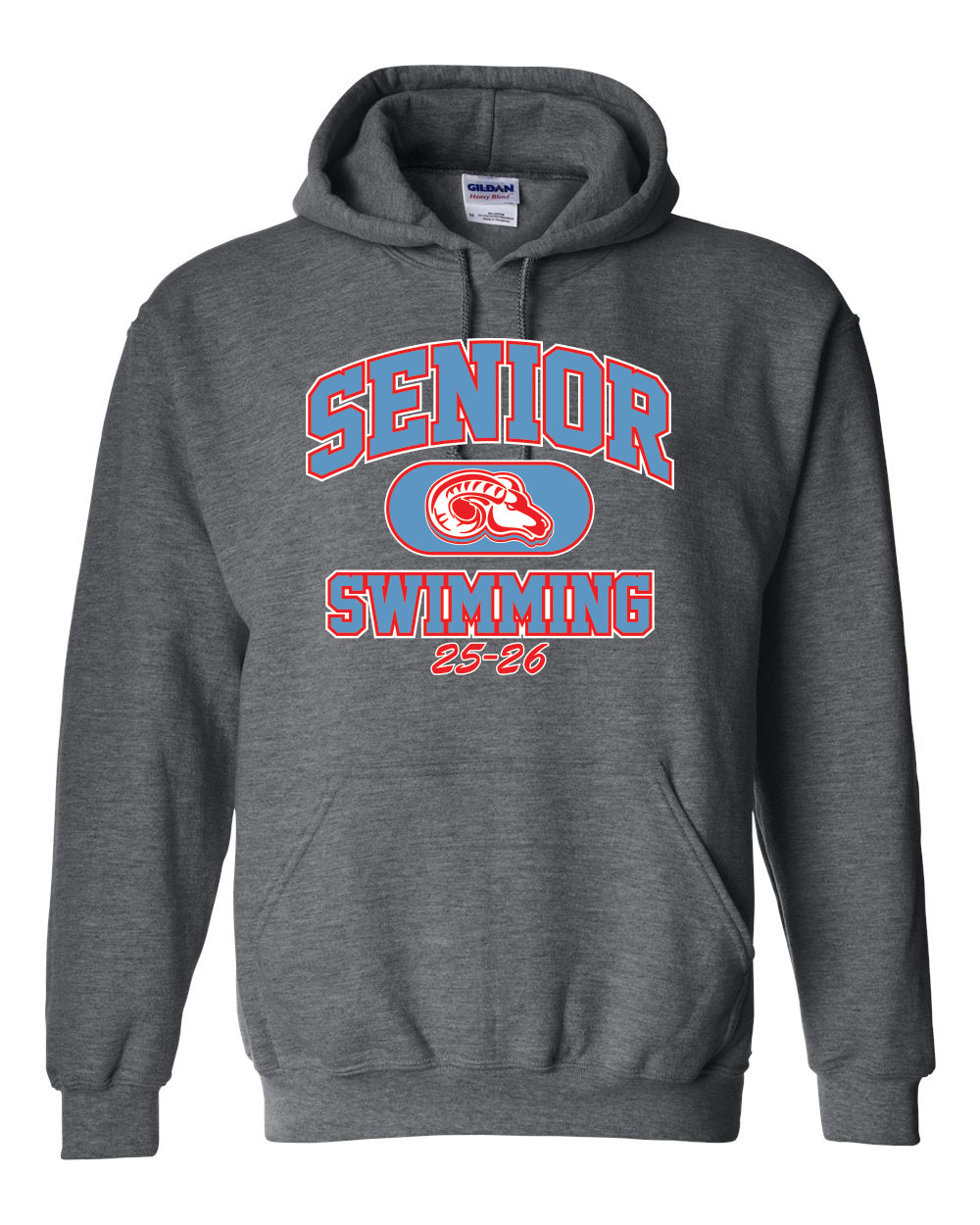 18500- DBQ SENIOR MEN'S SWIM Gildan - Heavy Blend™ Hooded Sweatshirt
