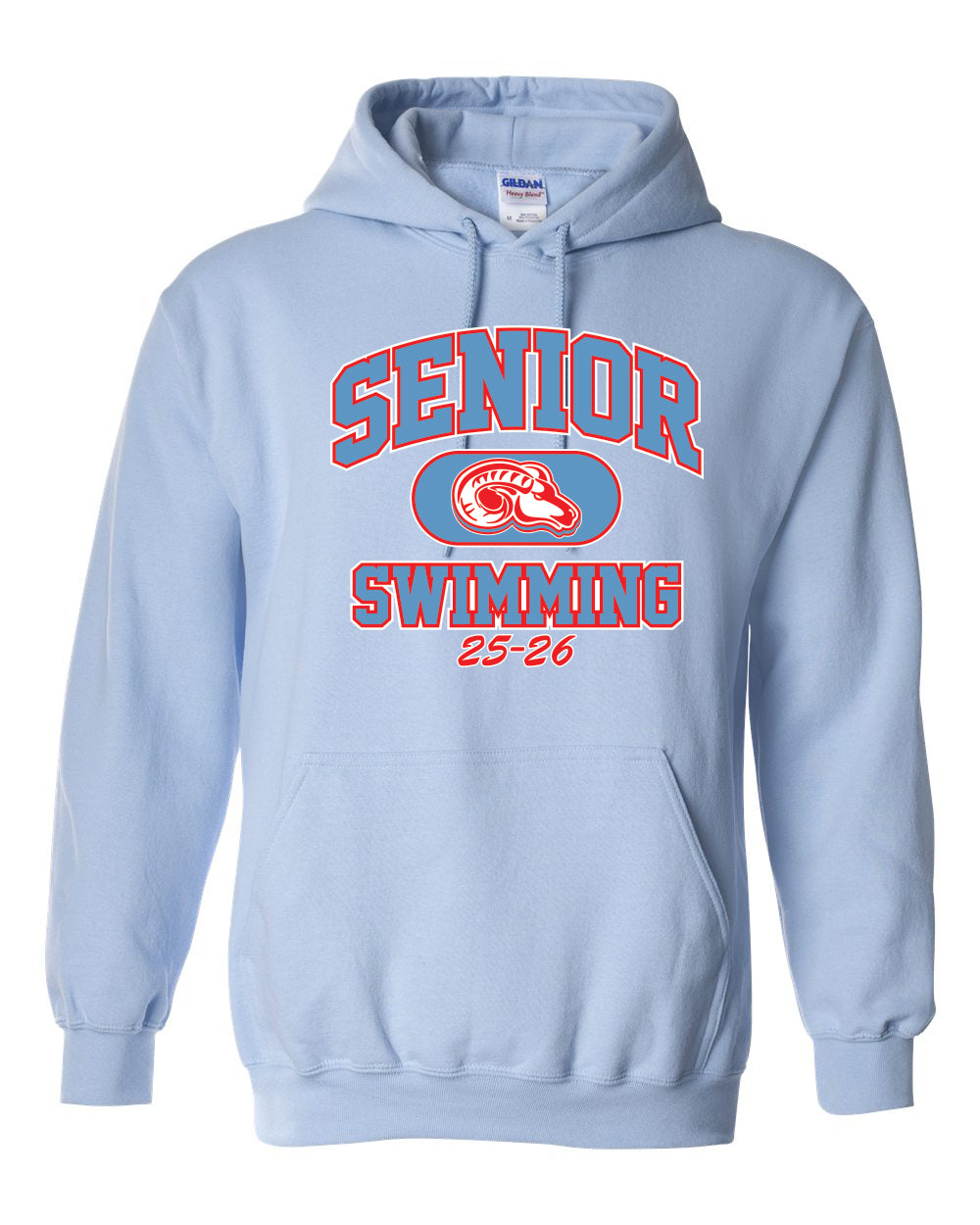 18500- DBQ SENIOR MEN'S SWIM Gildan - Heavy Blend™ Hooded Sweatshirt