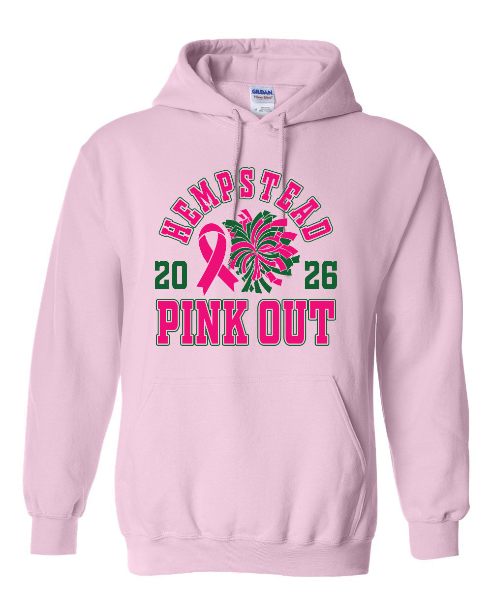 18500- HEMPSTEAD PINKOUT Hooded Sweatshirt