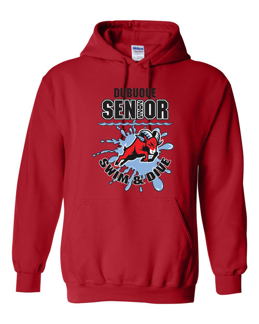 18500- DBQ SENIOR SWIM Hooded Sweatshirt