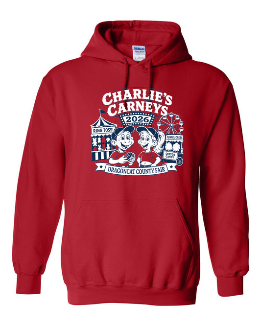 18500- CHARLIES DRAGON CATS - Unisex Hooded Sweatshirt