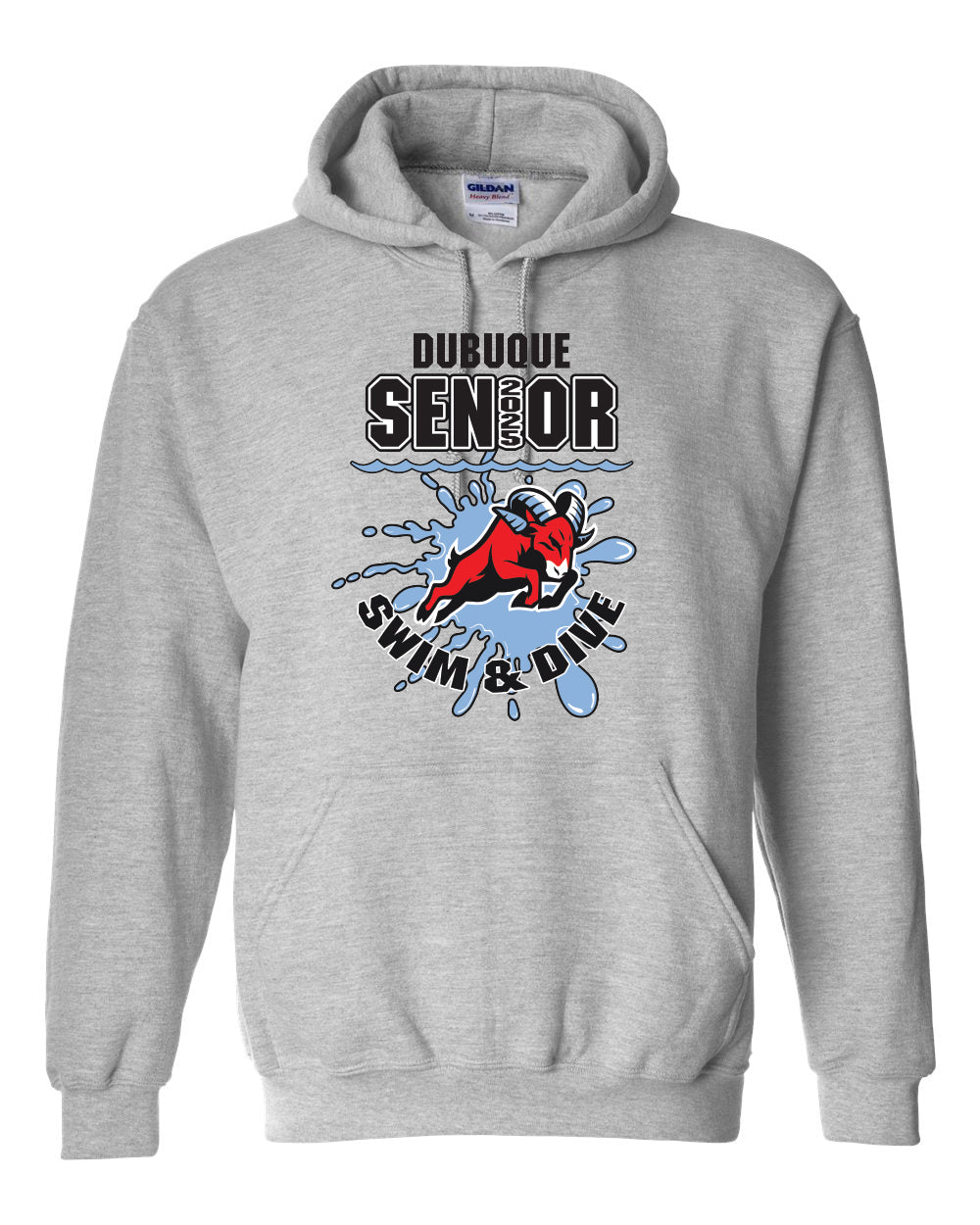 18500- DBQ SENIOR SWIM Hooded Sweatshirt