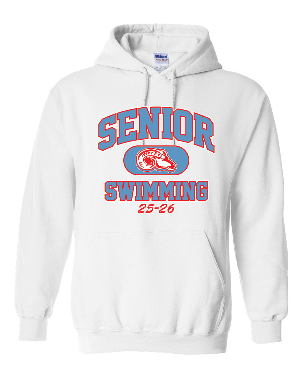 18500- DBQ SENIOR MEN'S SWIM Gildan - Heavy Blend™ Hooded Sweatshirt