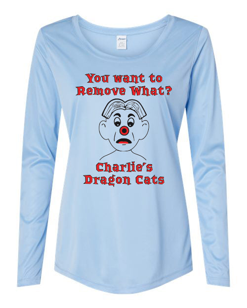 214- CHARLIES DRAGON CATS Women's Performance Long Sleeve T-Shirt