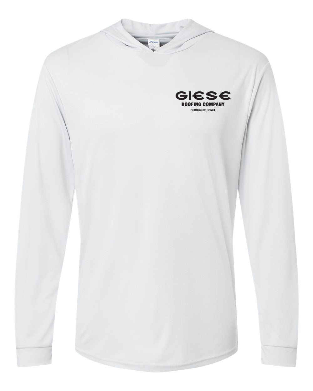 220- GIESE ROOFING UPF 50+ protection Performance Hooded Long Sleeve T-Shirt