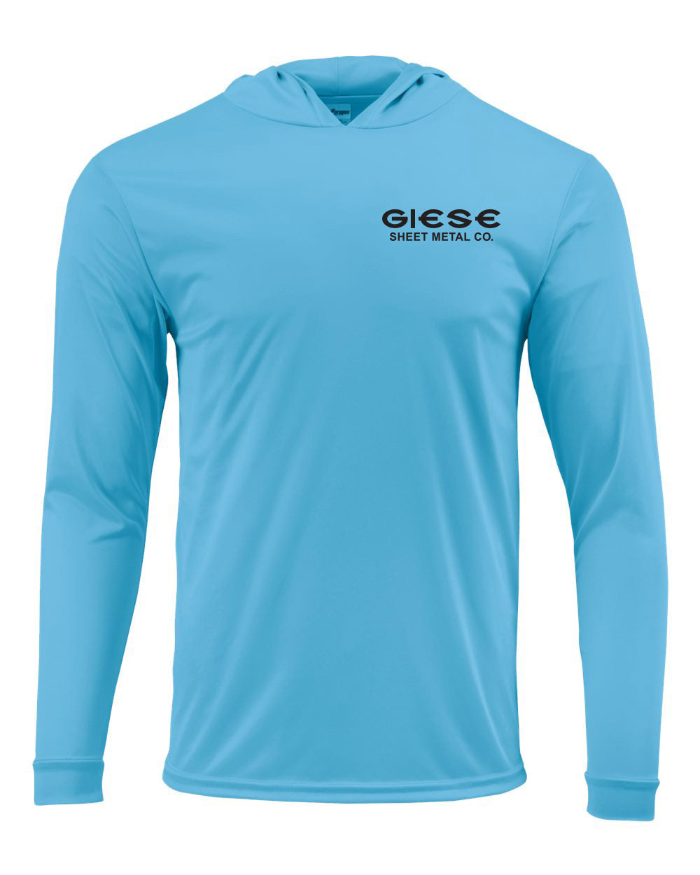 220- GIESE SHEET METAL UPF 50+ protection Performance Hooded Long Sleeve T-Shirt (Copy)
