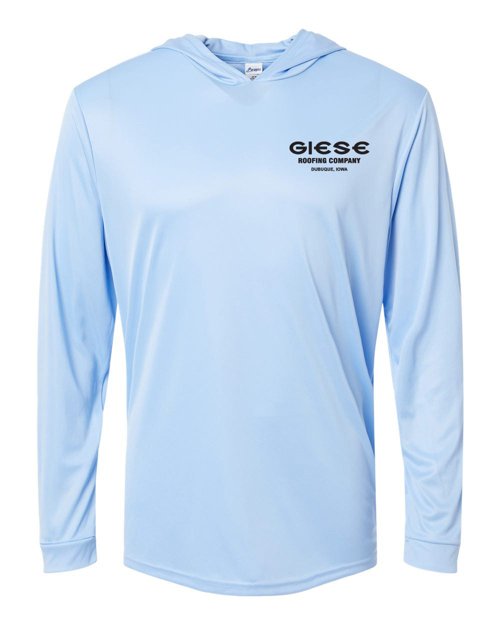 220- GIESE ROOFING UPF 50+ protection Performance Hooded Long Sleeve T-Shirt