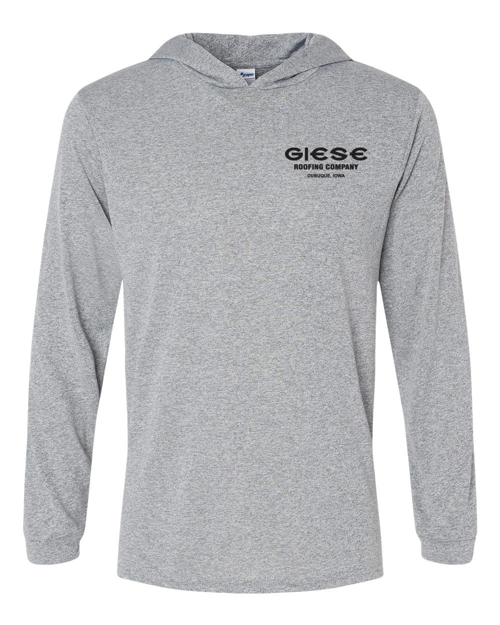 220- GIESE ROOFING UPF 50+ protection Performance Hooded Long Sleeve T-Shirt