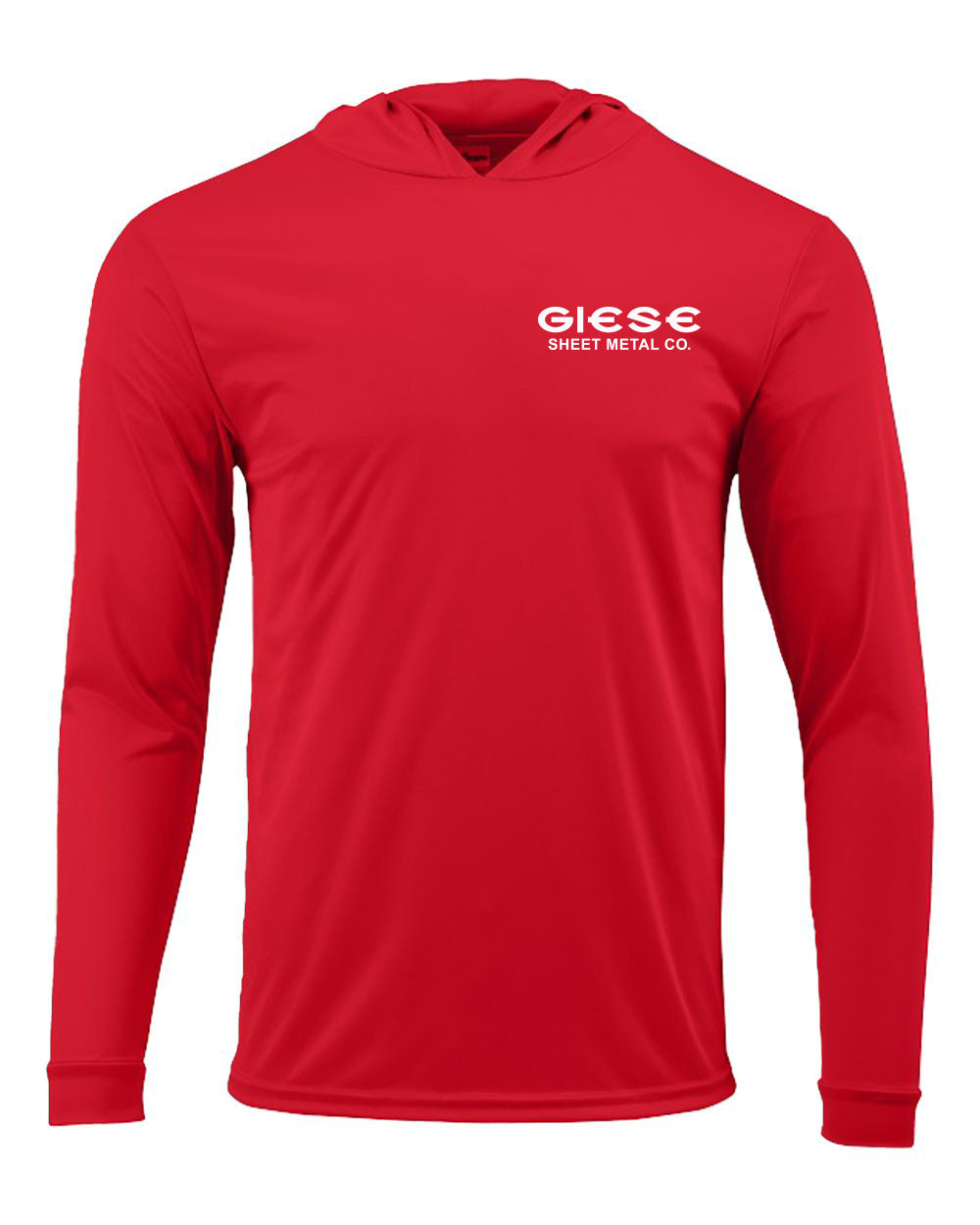220- GIESE SHEET METAL UPF 50+ protection Performance Hooded Long Sleeve T-Shirt (Copy)