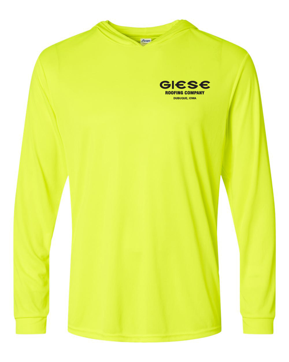 220- GIESE ROOFING UPF 50+ protection Performance Hooded Long Sleeve T-Shirt
