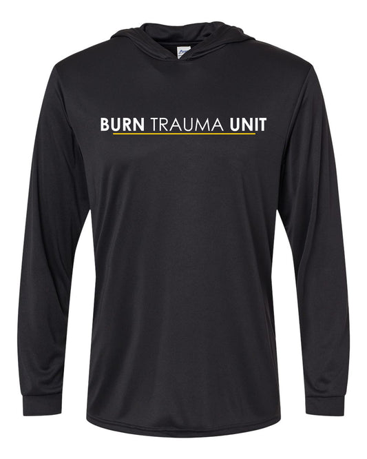220- U OF I BURN UNIT Unisex Bahama Performance Hooded Long Sleeve T-Shirt