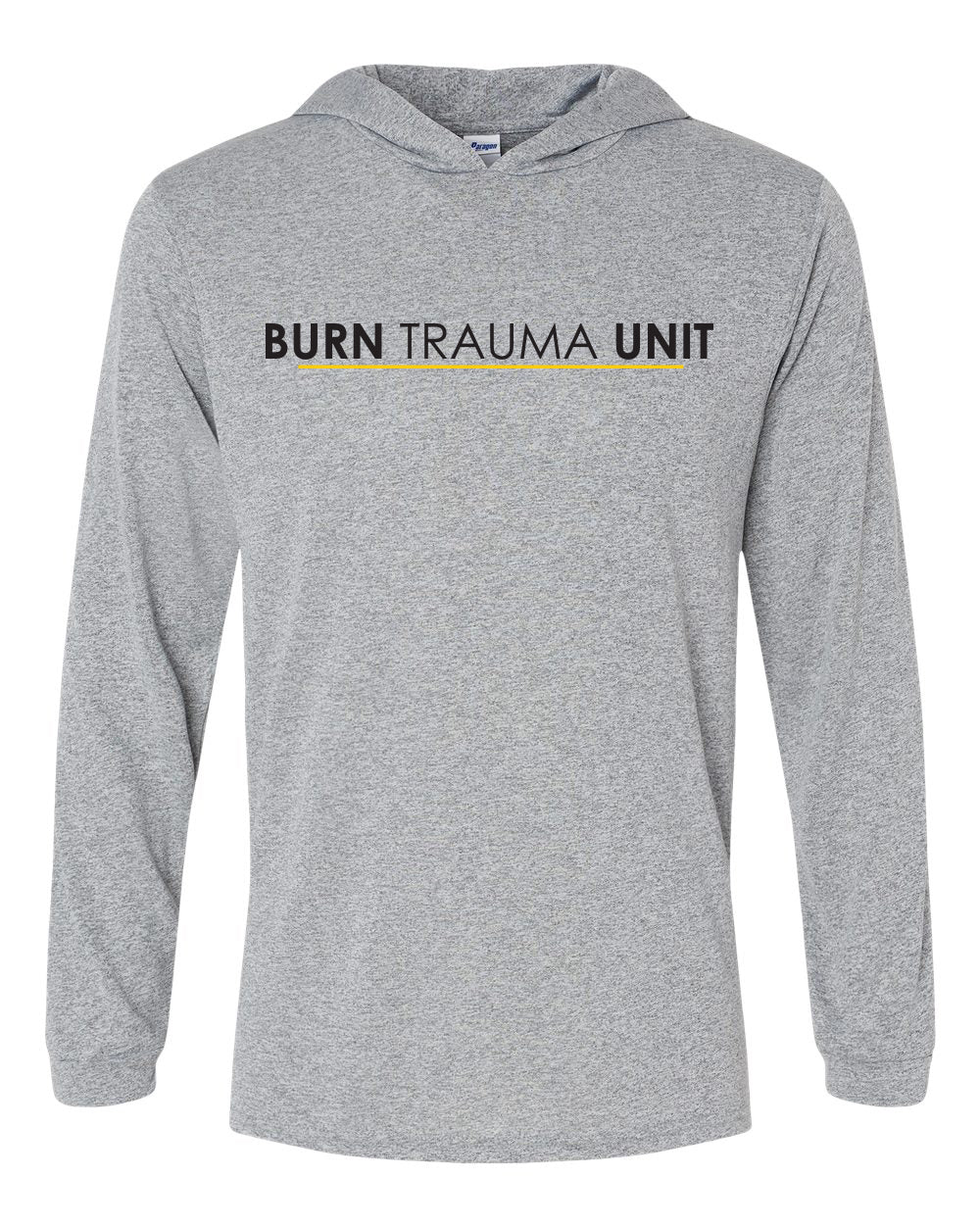 220- U OF I BURN UNIT Unisex Bahama Performance Hooded Long Sleeve T-Shirt