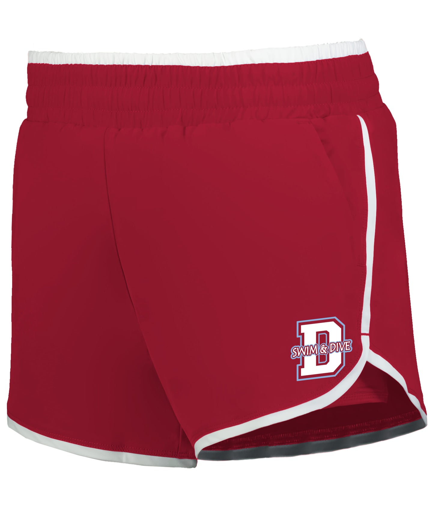 223328- DBQ SENIOR SWIM LADIES DOUBLE COURT SHORTS