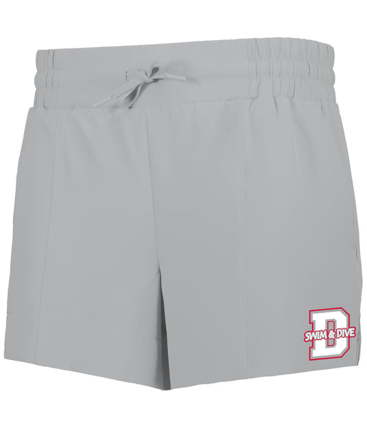 223712- DBQ SENIOR SWIM LADIES CITY STRETCH WOVEN SHORTS