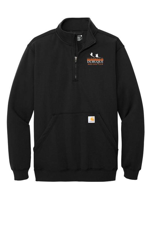 CT105294- DBQ BIRD DOG CLUB Carhartt® Midweight 1/4-Zip Mock Neck Sweatshirt