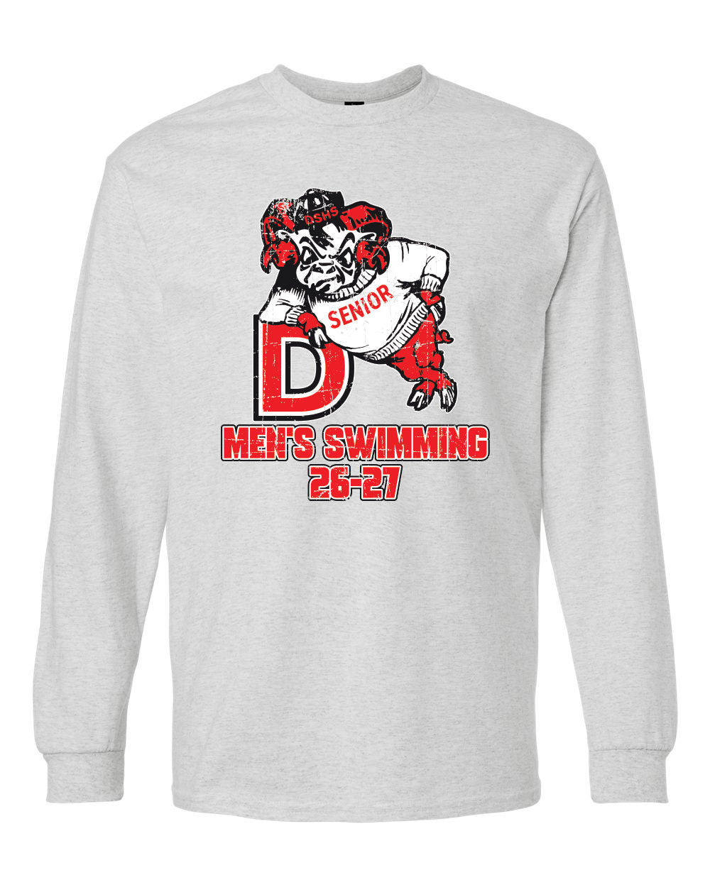 2400- DBQ SENIOR MEN'S SWIM Gildan - Ultra Cotton® Long Sleeve T-Shirt